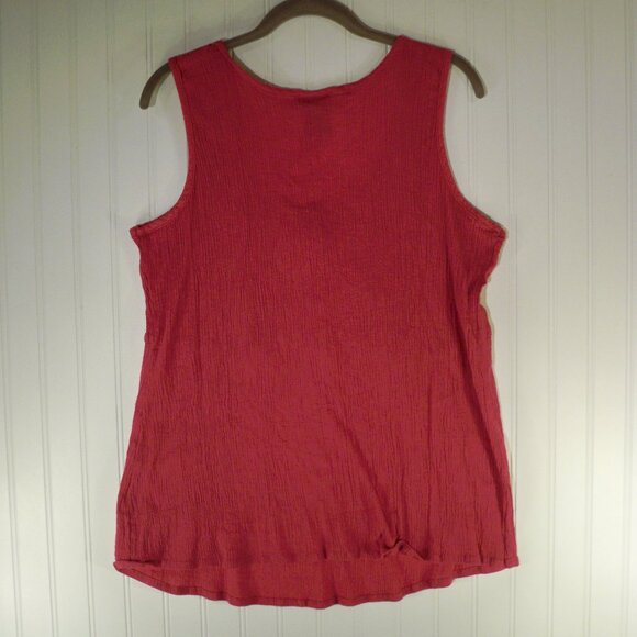 Basic Editions Woman, Pink Tank Top, 2X - Picture 3 of 4